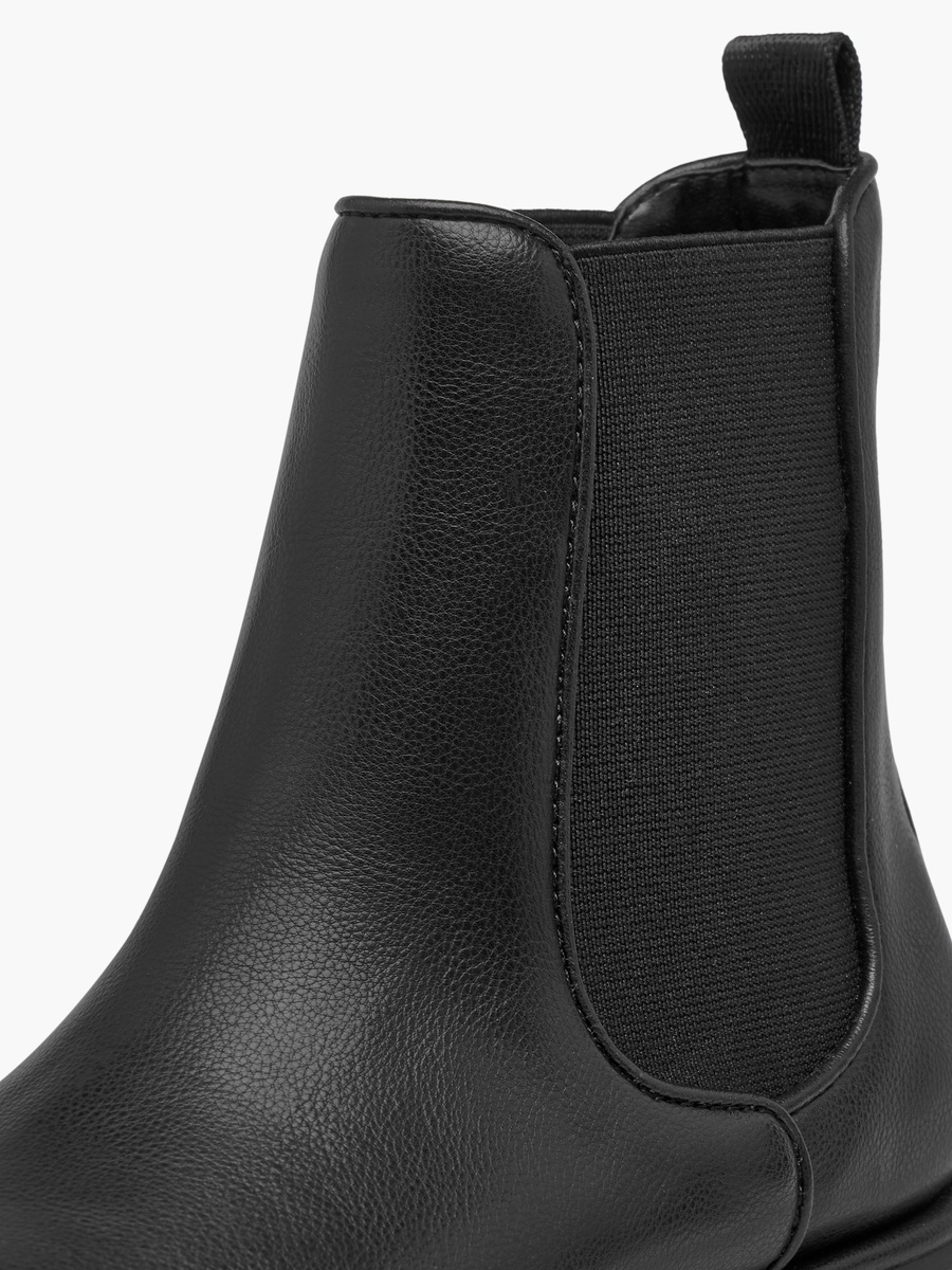 Solid High Cut Slip-On Boots with Pull Tabs