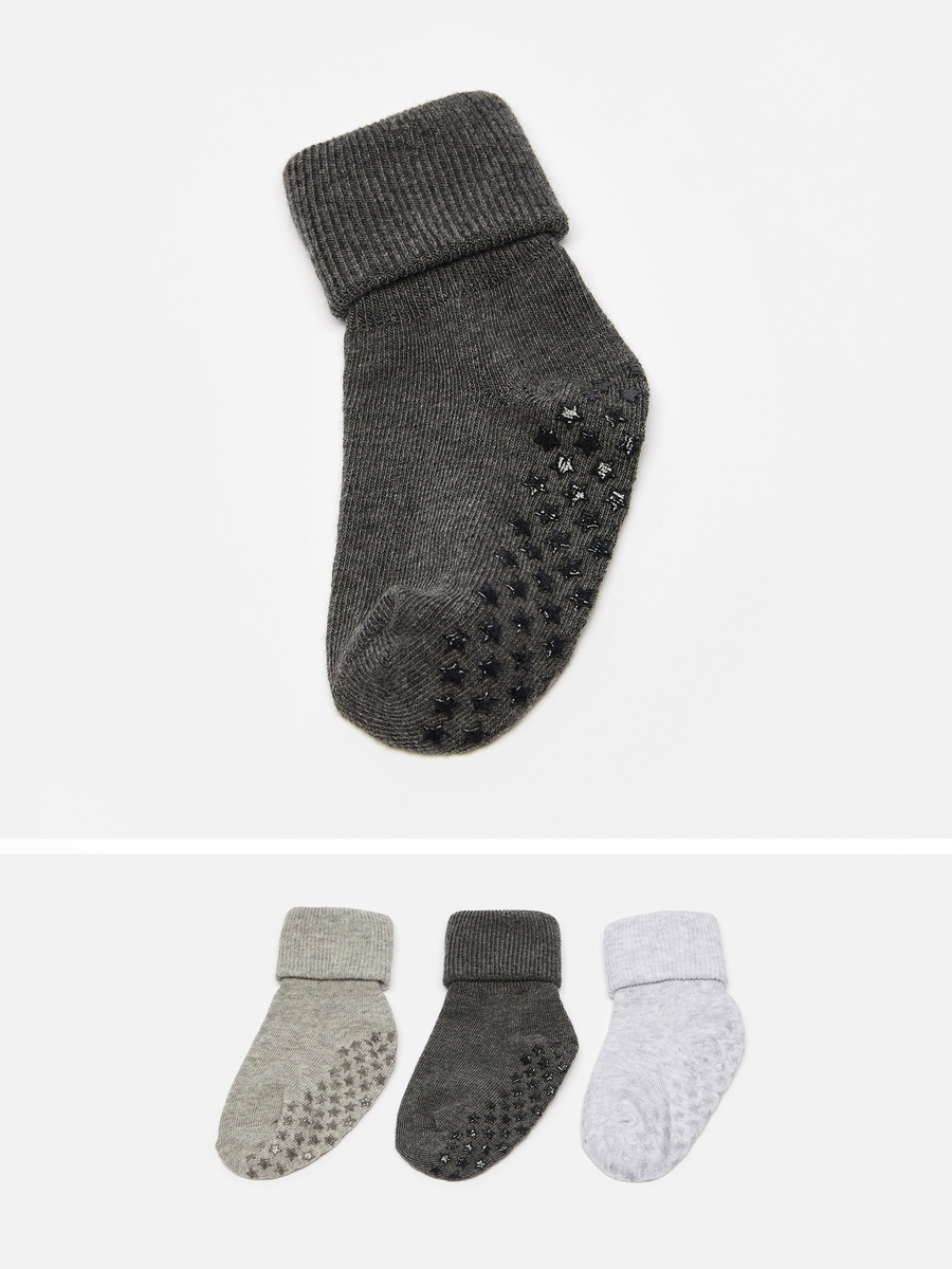 Pack of 3 - Textured Ankle Length Socks