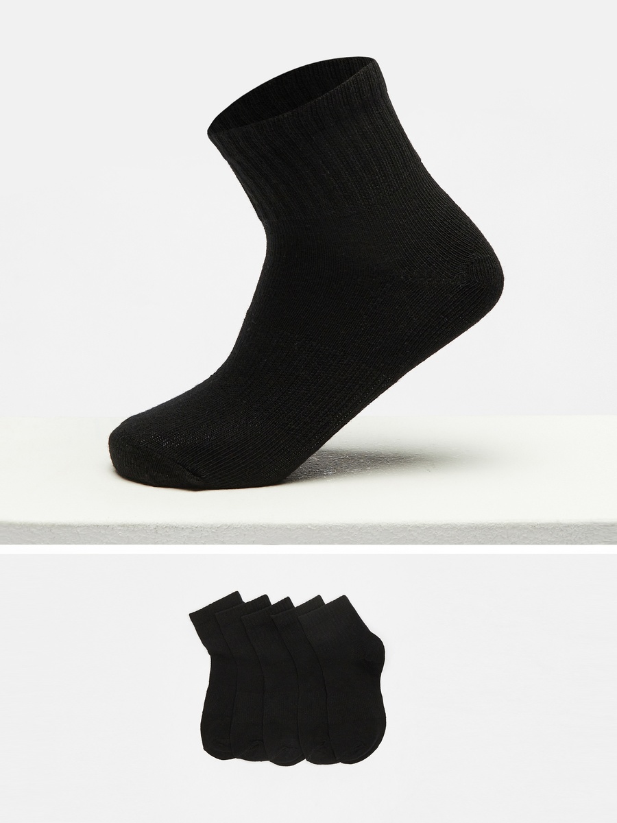 Pack of 5 - Plain Ankle Length Socks