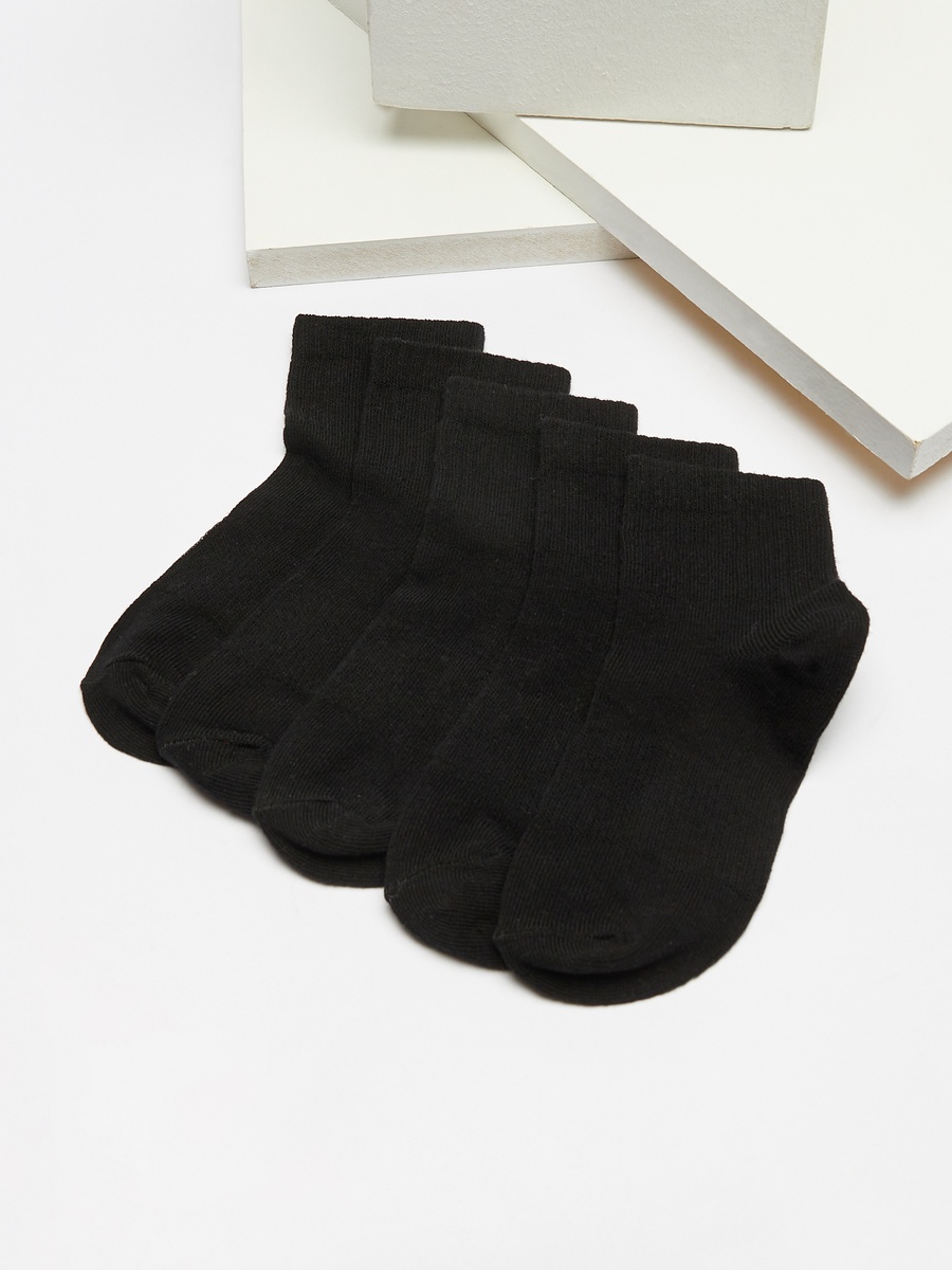 Pack of 5 - Plain Ankle Length Socks