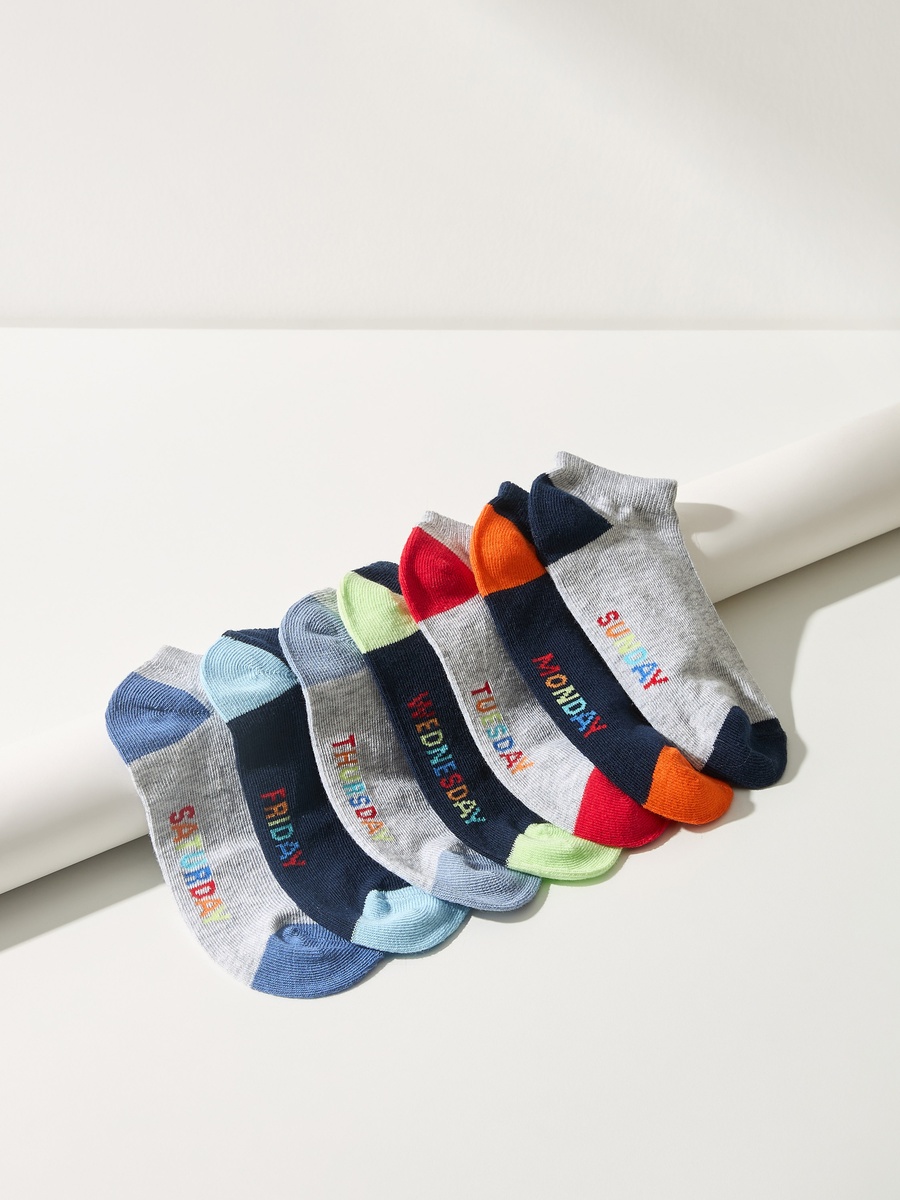 Pack of 7 - Assorted Ankle Length Socks