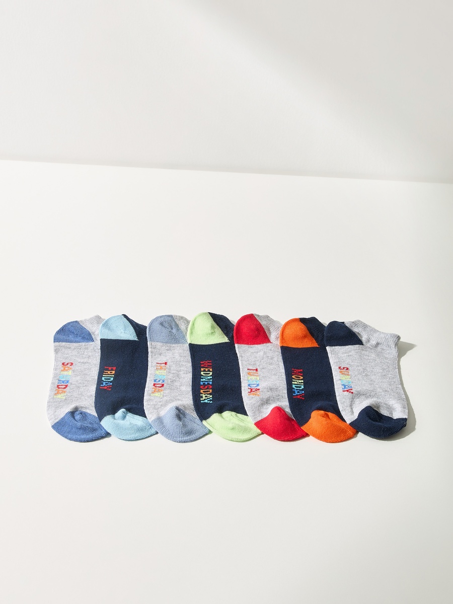 Pack of 7 - Assorted Ankle Length Socks
