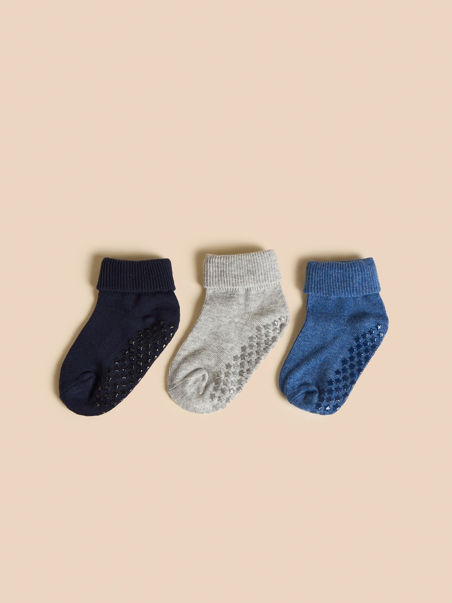 Pack of 3 - Antiskid Ankle Length Socks