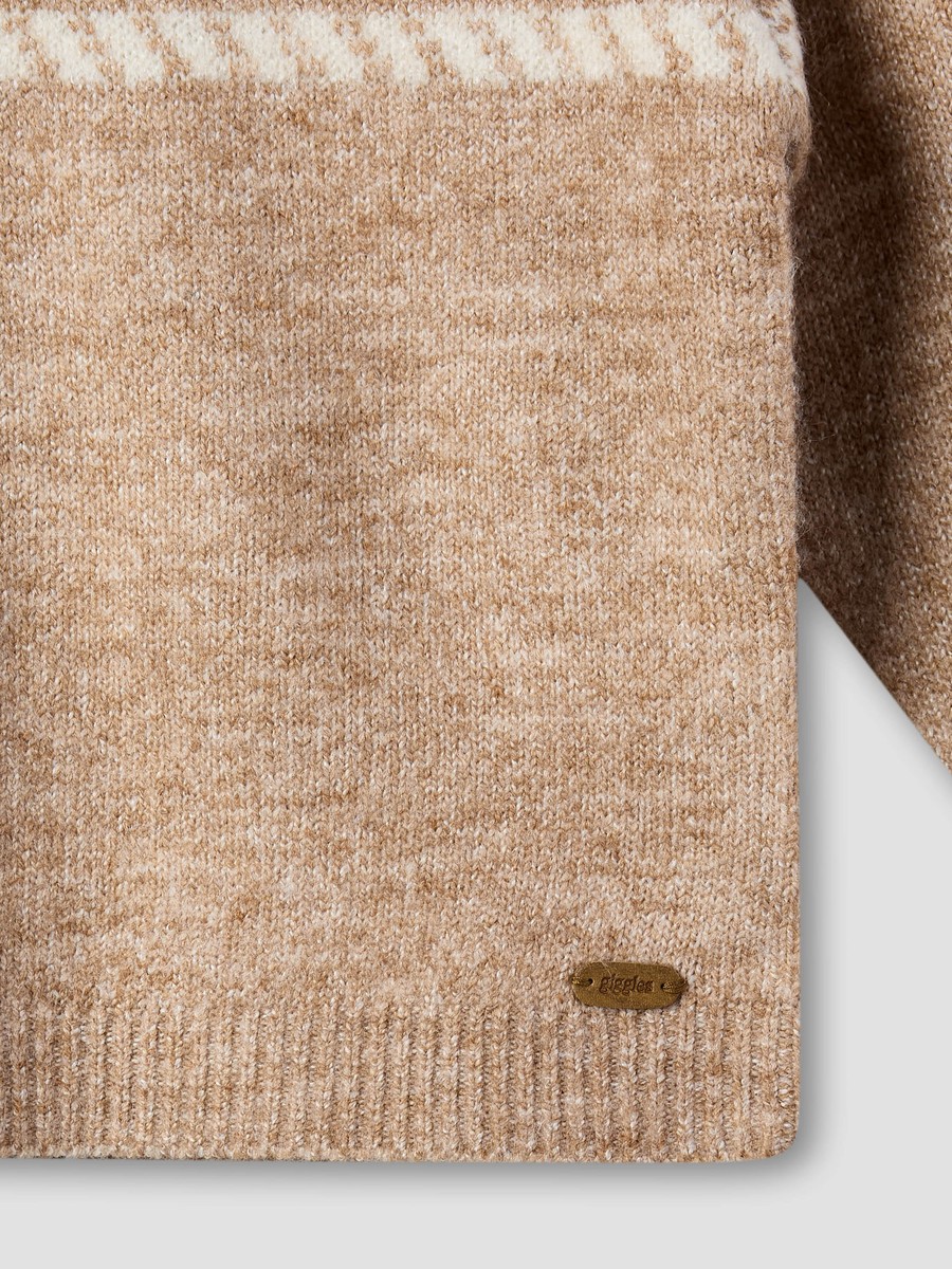 Tree Print Pullover with Long Sleeves