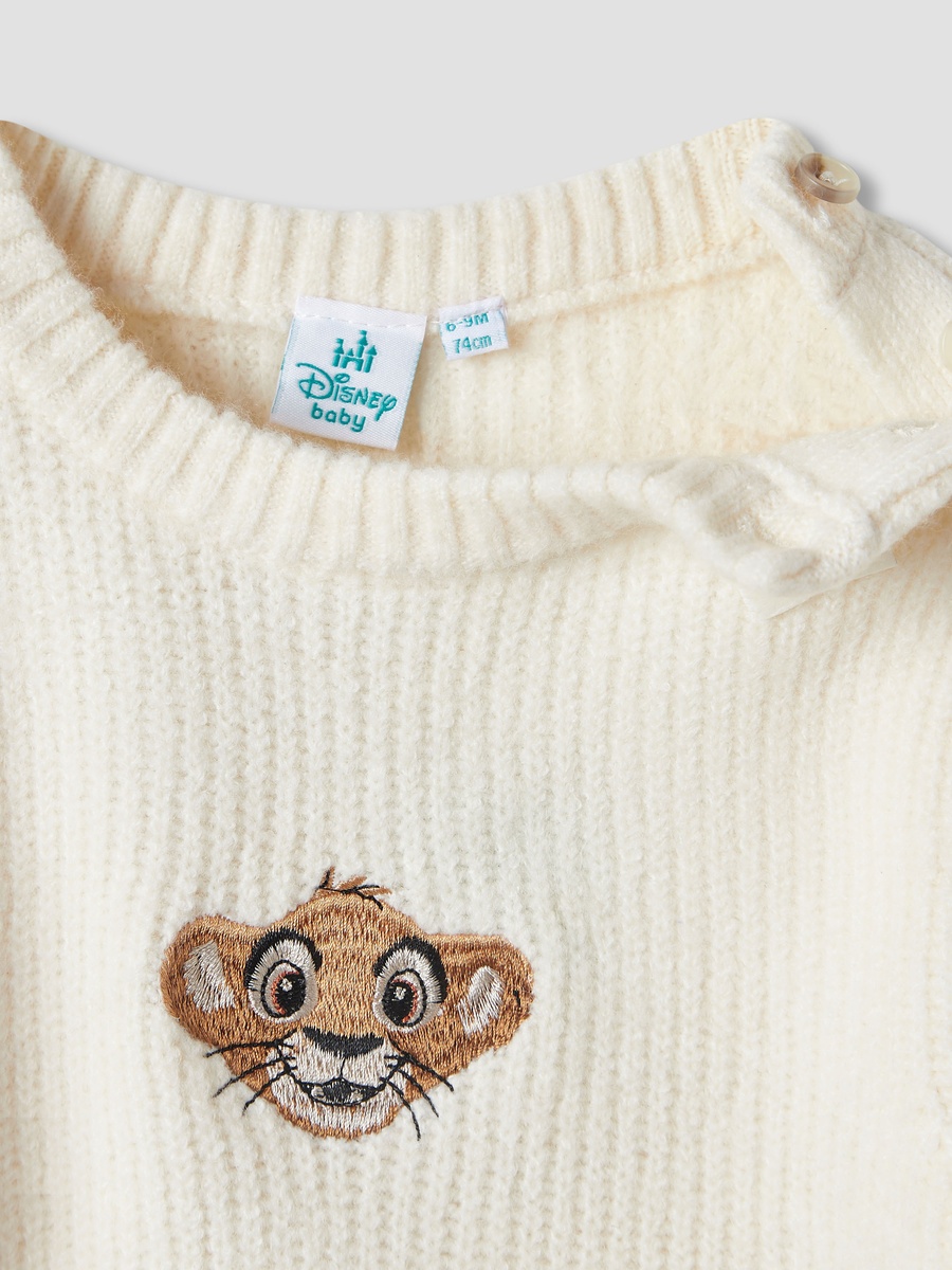 Simba Embroidered Pullover with Long Sleeves