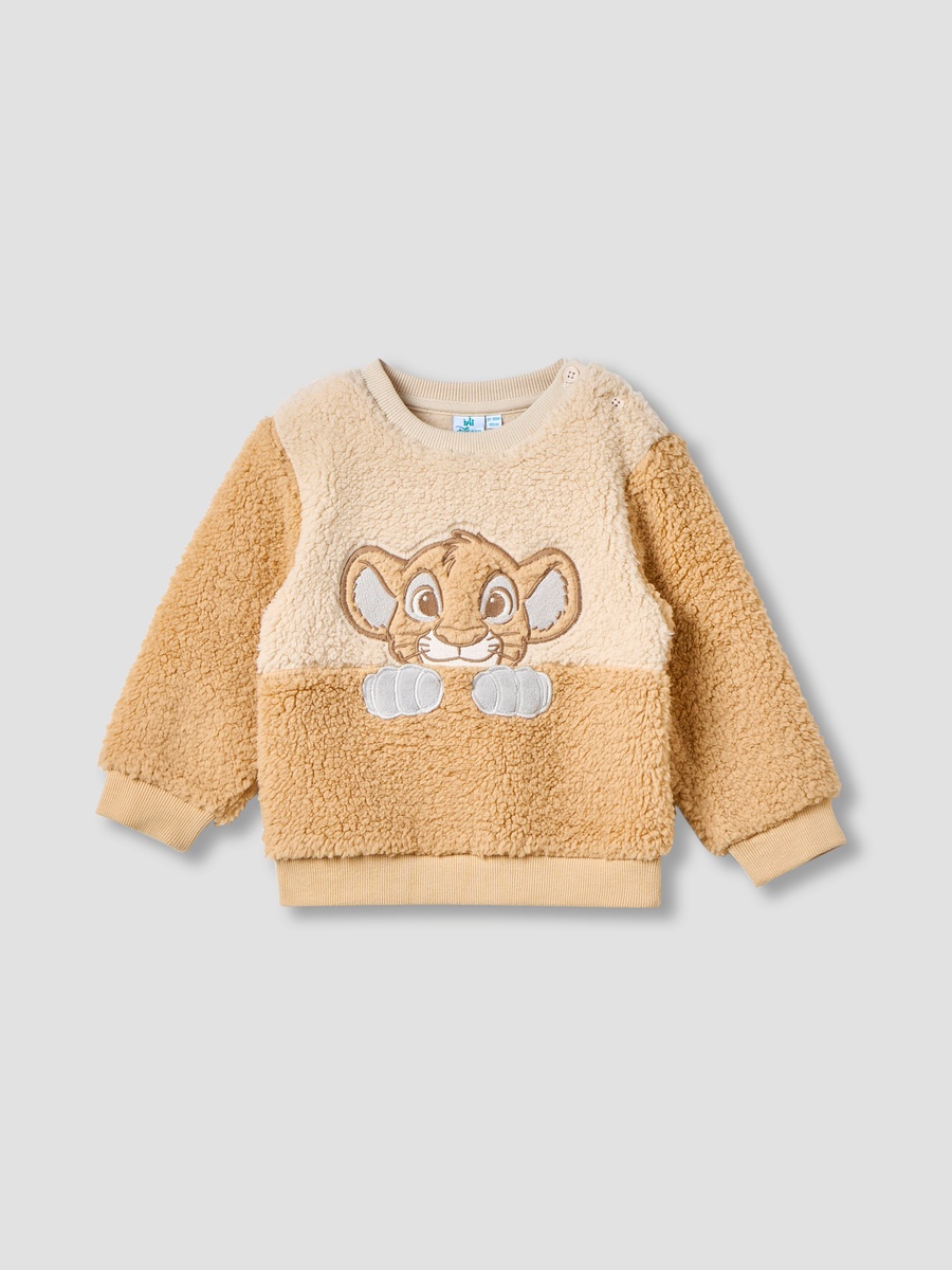 Lion King Applique Pullover with Long Sleeves