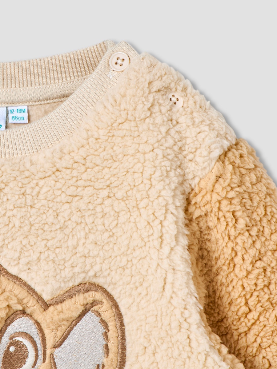 Lion King Applique Pullover with Long Sleeves