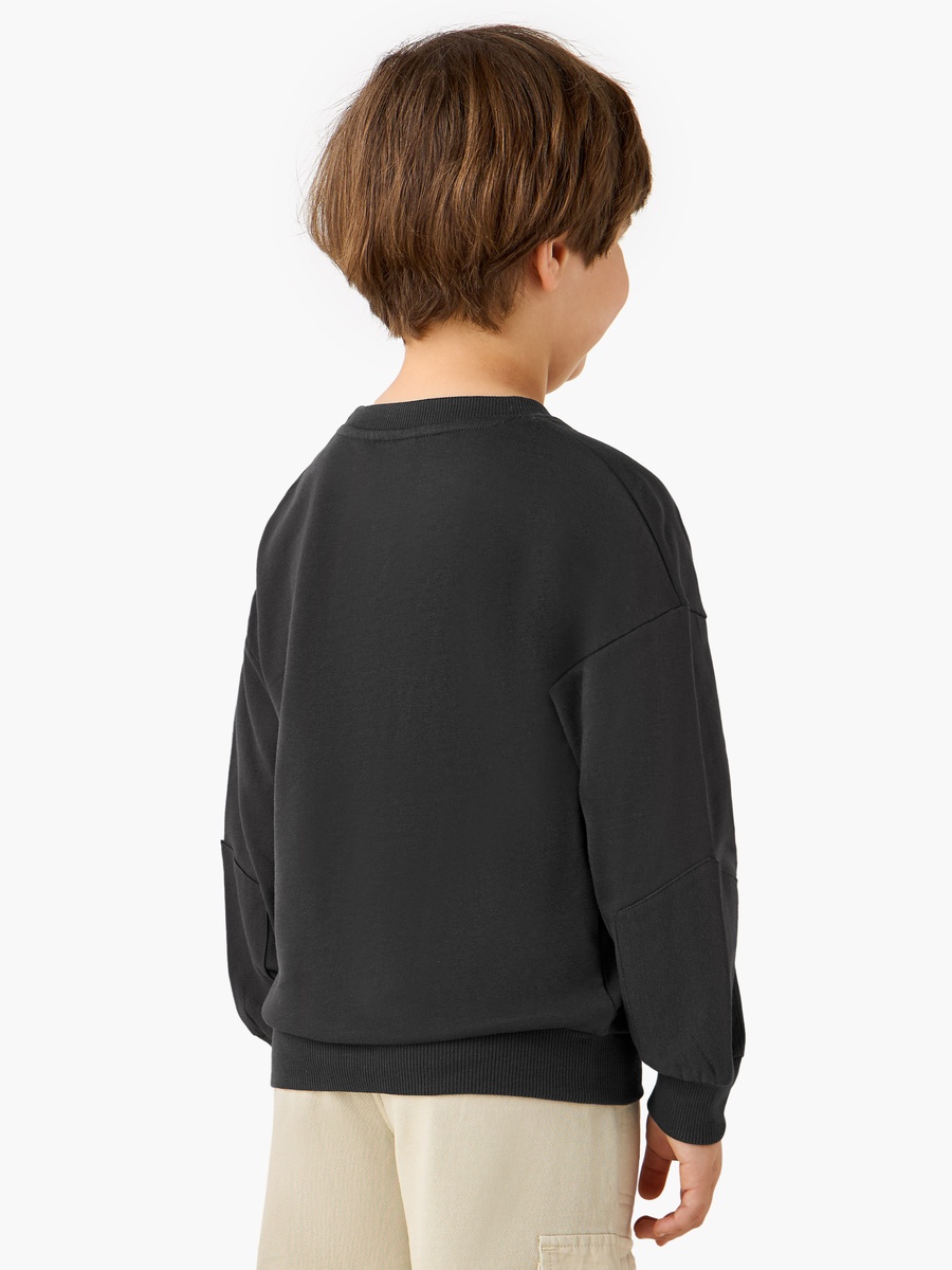 Chest Pocket Sweatshirt with Long Sleeves