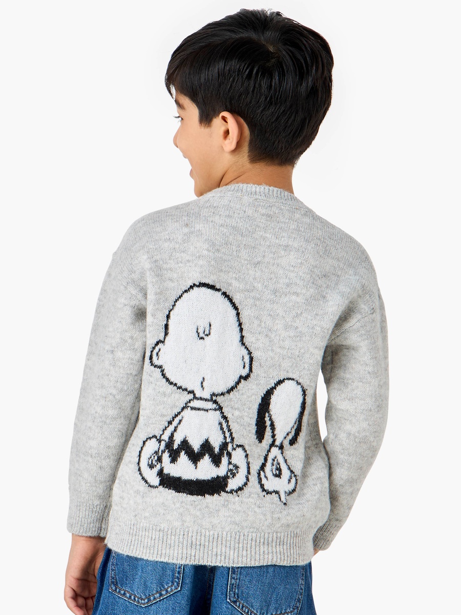 Peanuts Graphic Pullover with Long Sleeves