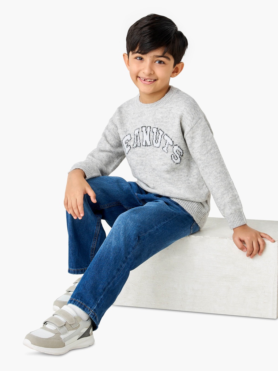 Peanuts Graphic Pullover with Long Sleeves