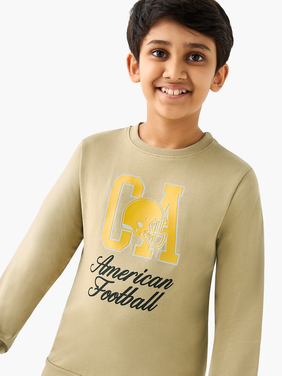 Printed Sweatshirt with Long Sleeves