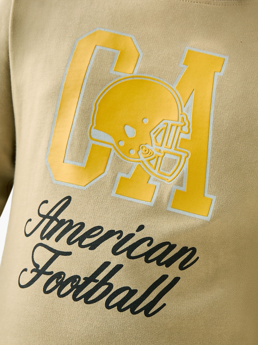 Printed Sweatshirt with Long Sleeves