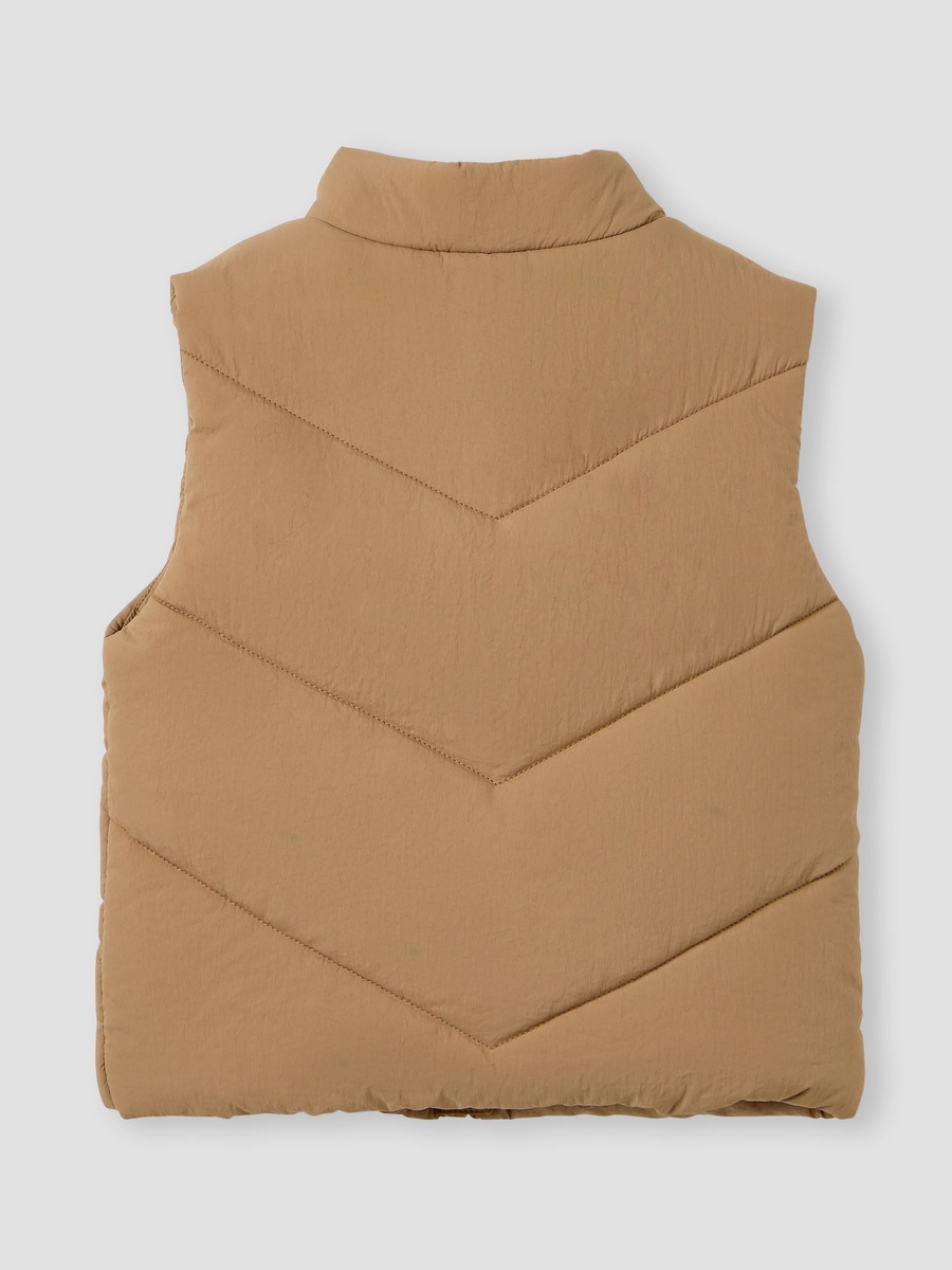 Tiger Applique Gilet with Zip Closure and Pockets