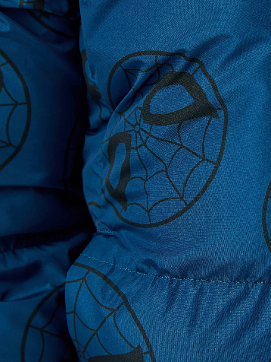 Spider-Man Print Hooded Jacket with Long Sleeves