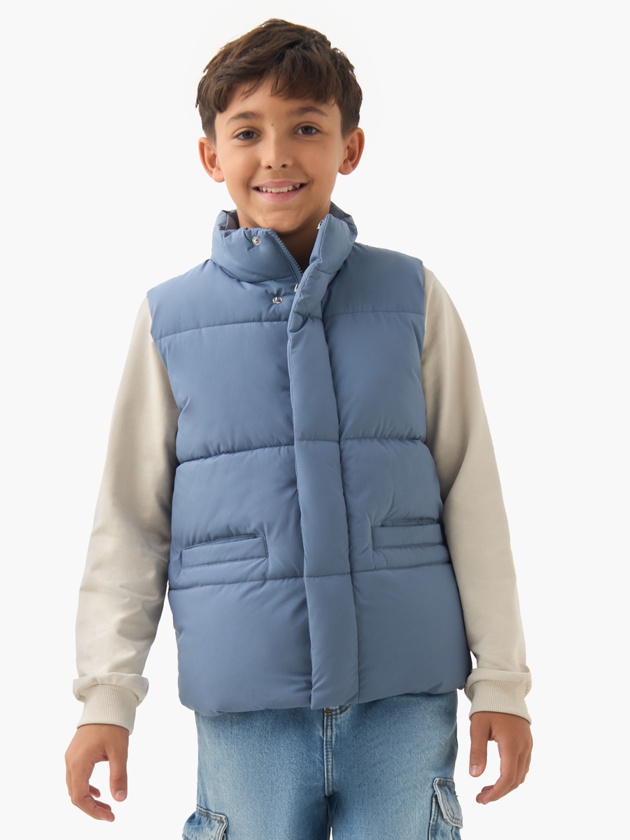Padded Gilet with Zip Closure