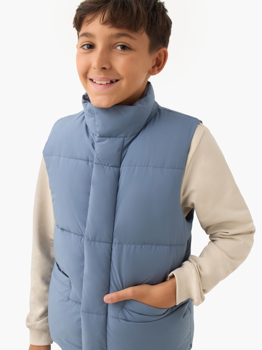Padded Gilet with Zip Closure
