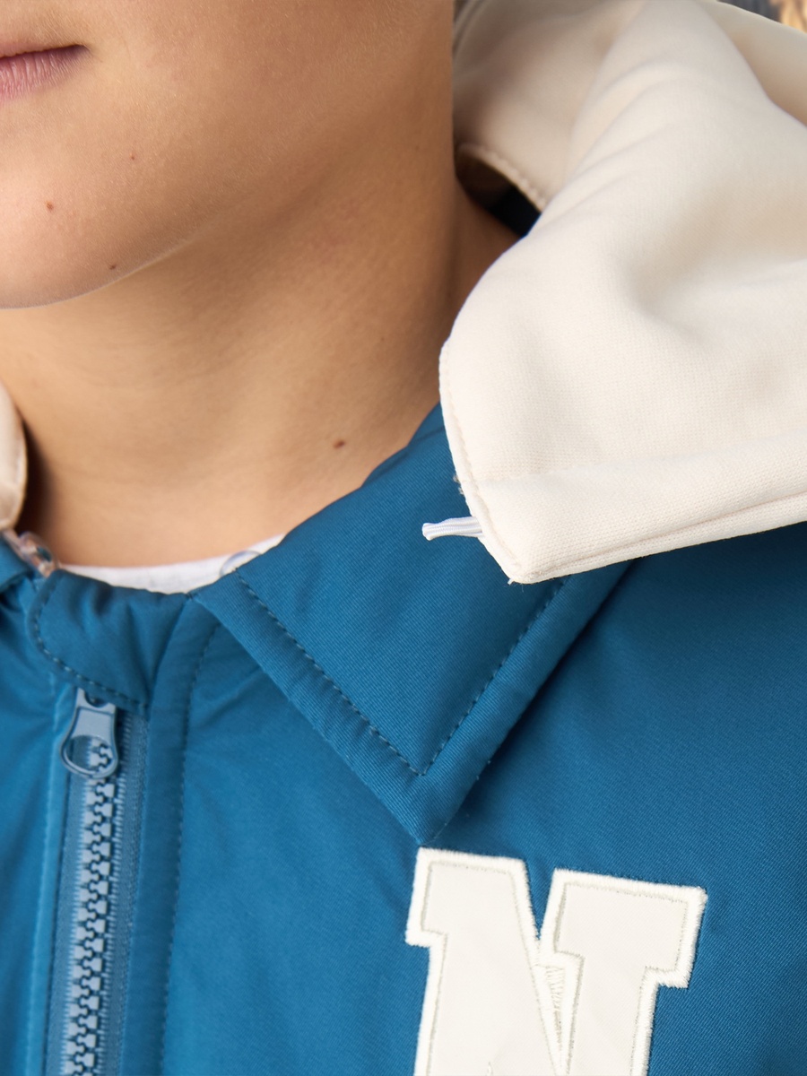 Hooded Heavy Jacket with Long Sleeves