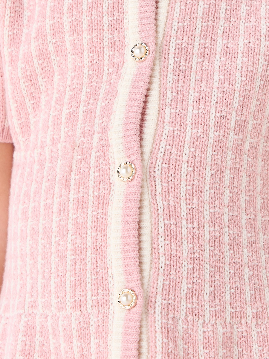 Checked Cotton Dress with Collar