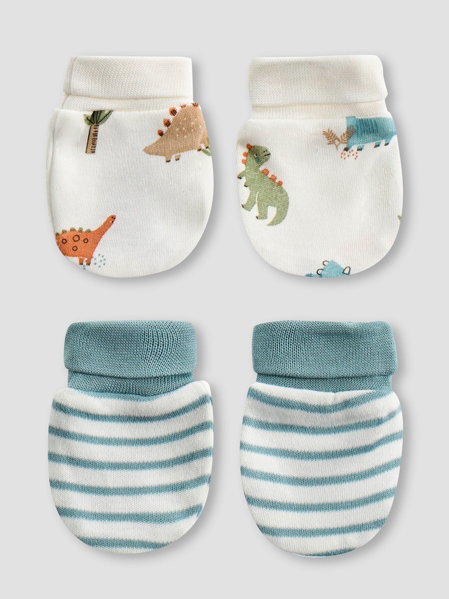 Dinosaur Print Mittens - Set of 2