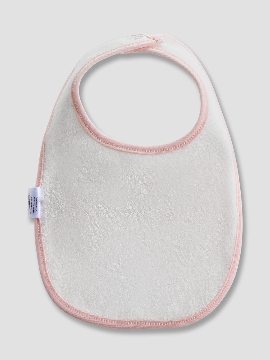 Embroidered Bib with Snap Button Closure
