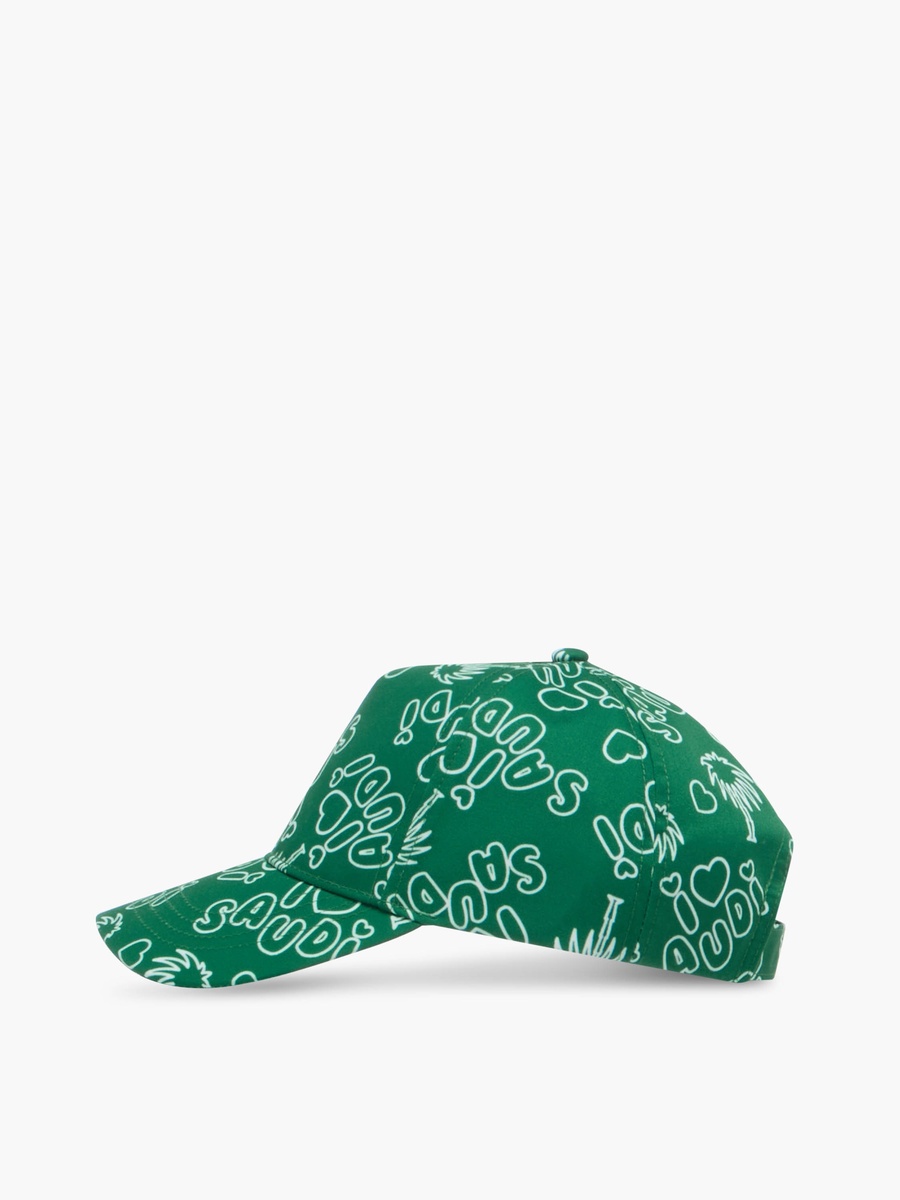 Saudi Arabia National Day Print Cap with Hook and Loop Closure