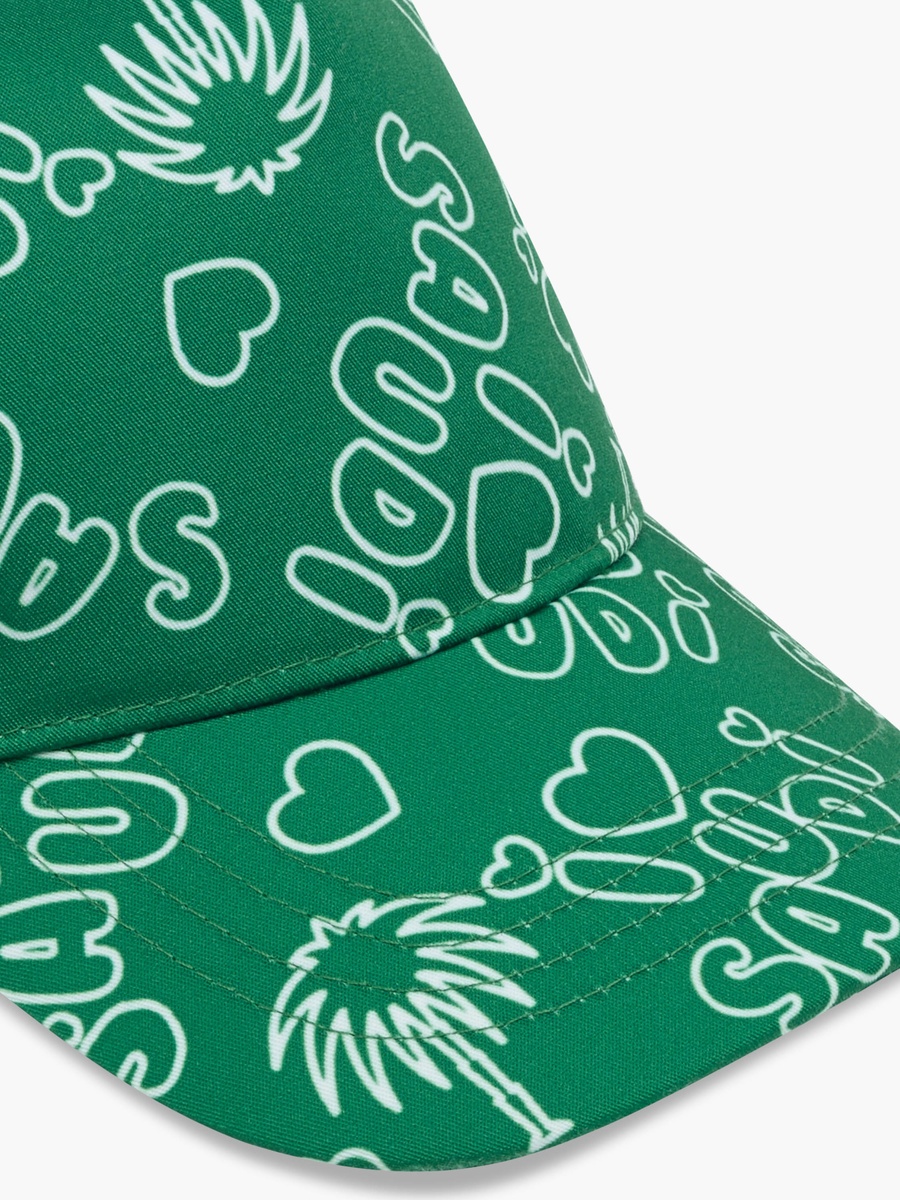 Saudi Arabia National Day Print Cap with Hook and Loop Closure