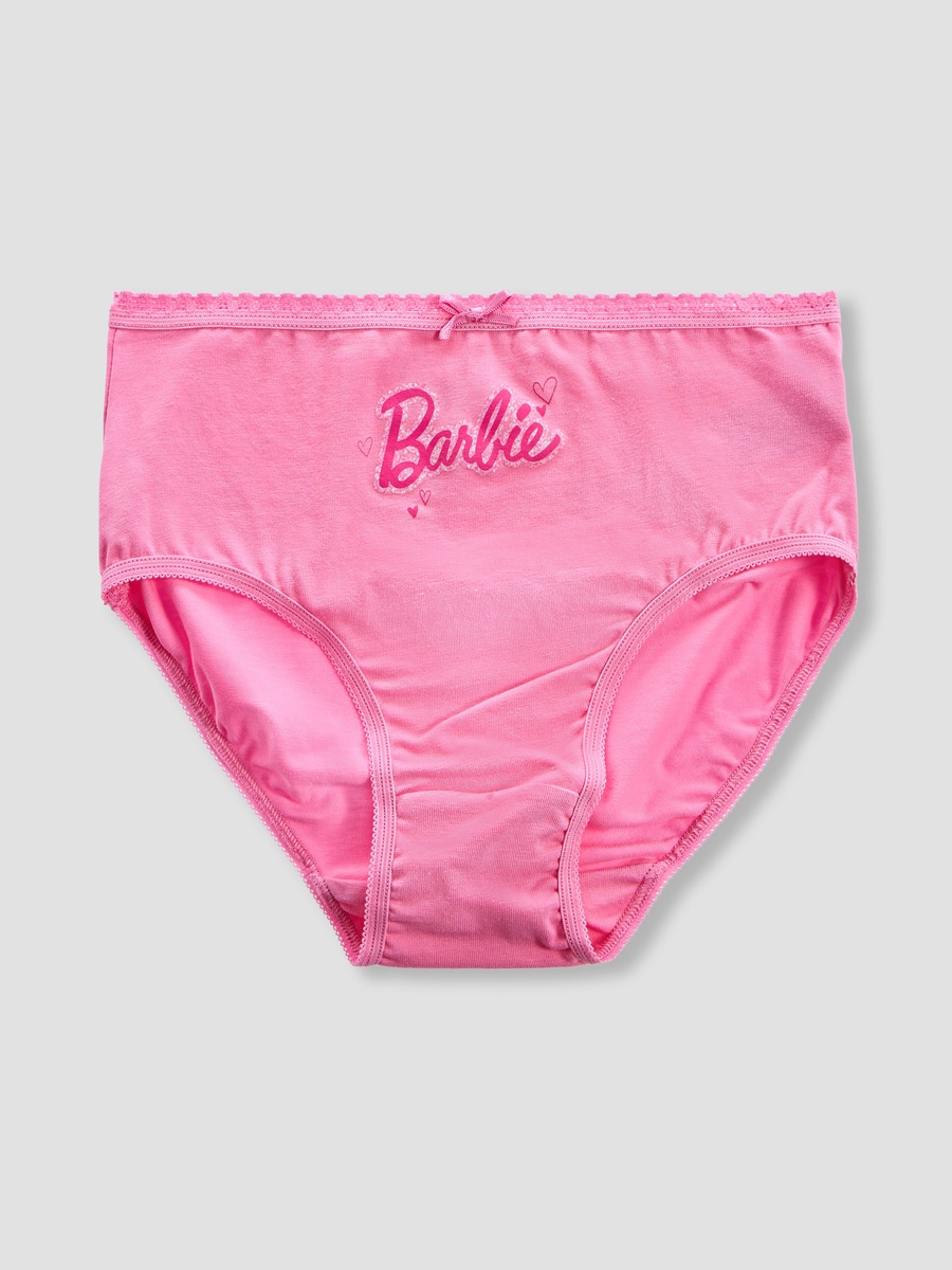 Briefs with Barbie Print - Cotton - Set of 3