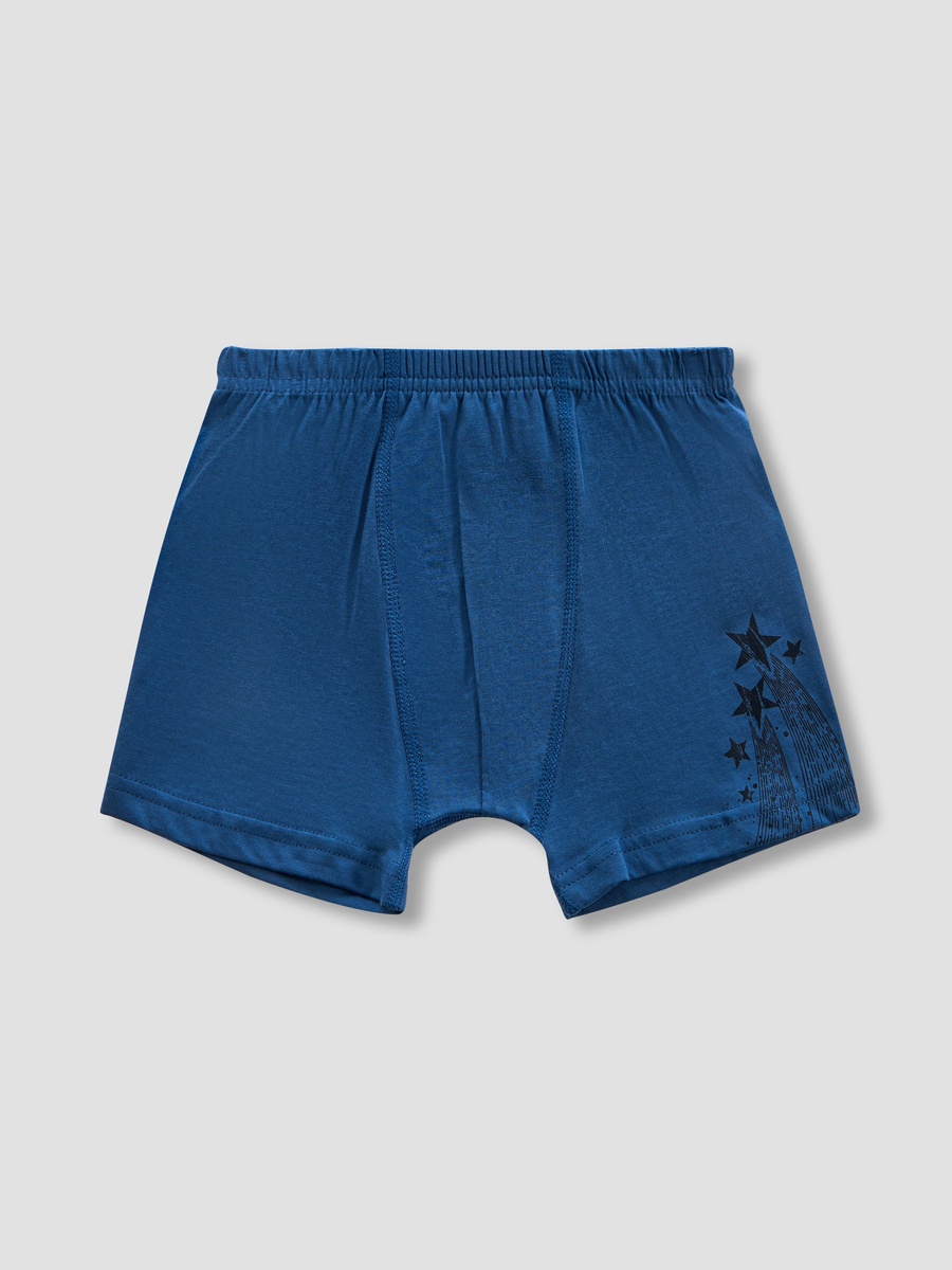 Printed Boxers with Elasticated Waistband - Set of 7