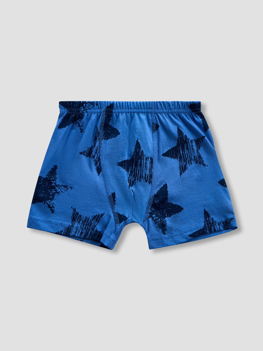 Printed Boxers with Elasticated Waistband - Set of 7