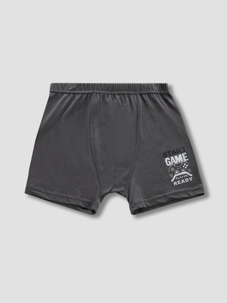 Gaming Print Boxers with Elasticated Waistband - Set of 5