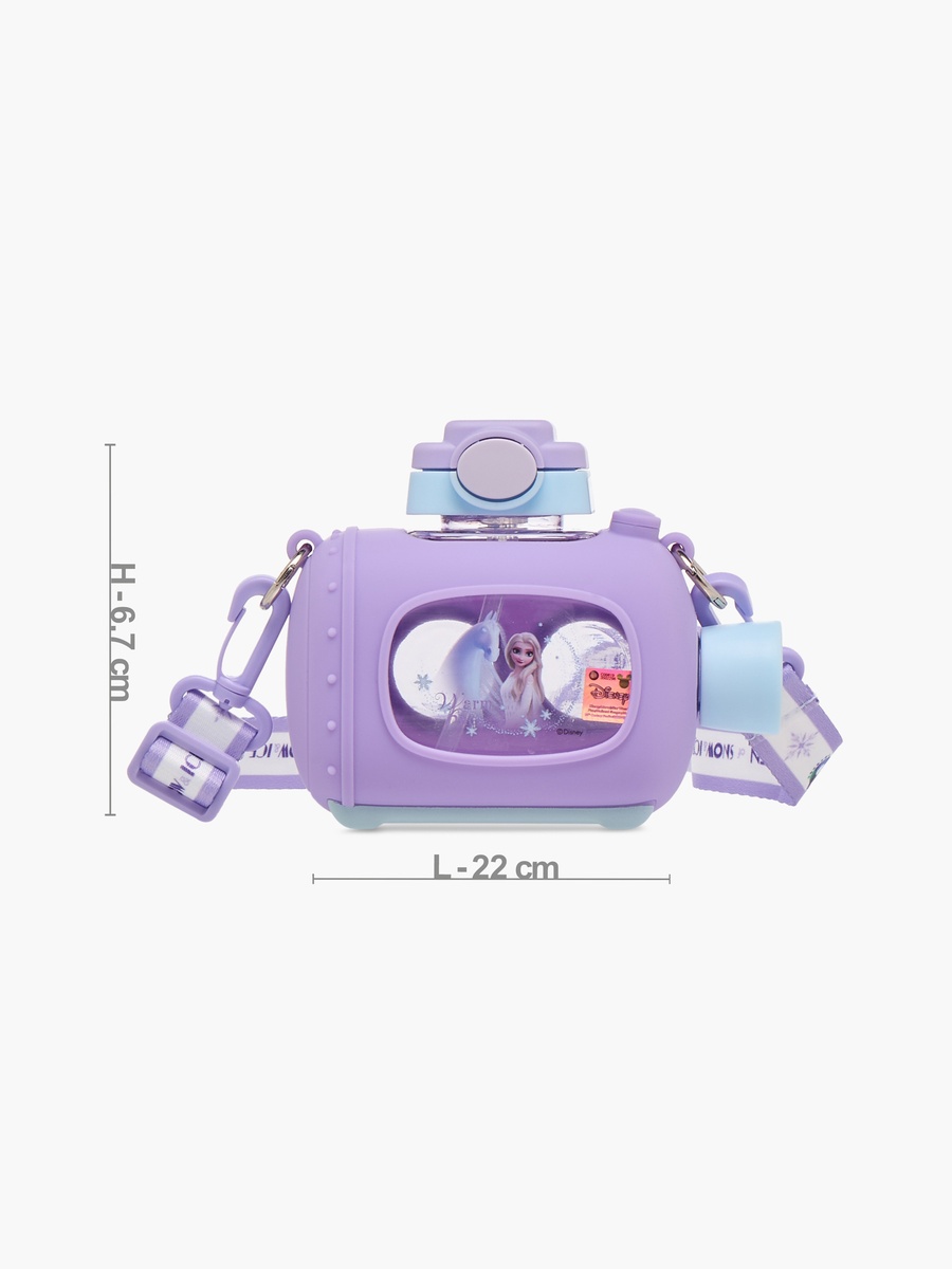 Elsa Print Sipper Water Bottle with Detachable Strap - 680 ml