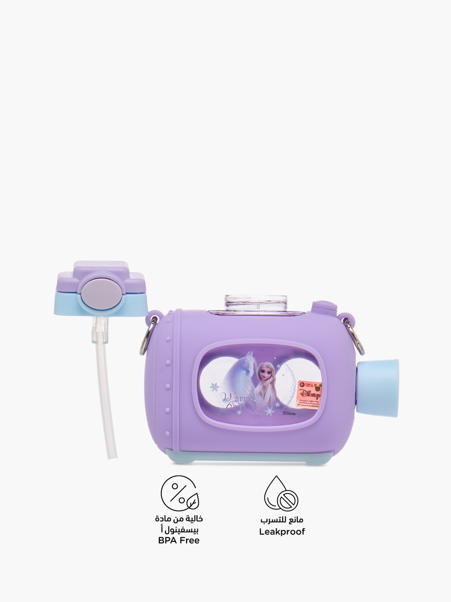 Elsa Print Sipper Water Bottle with Detachable Strap - 680 ml