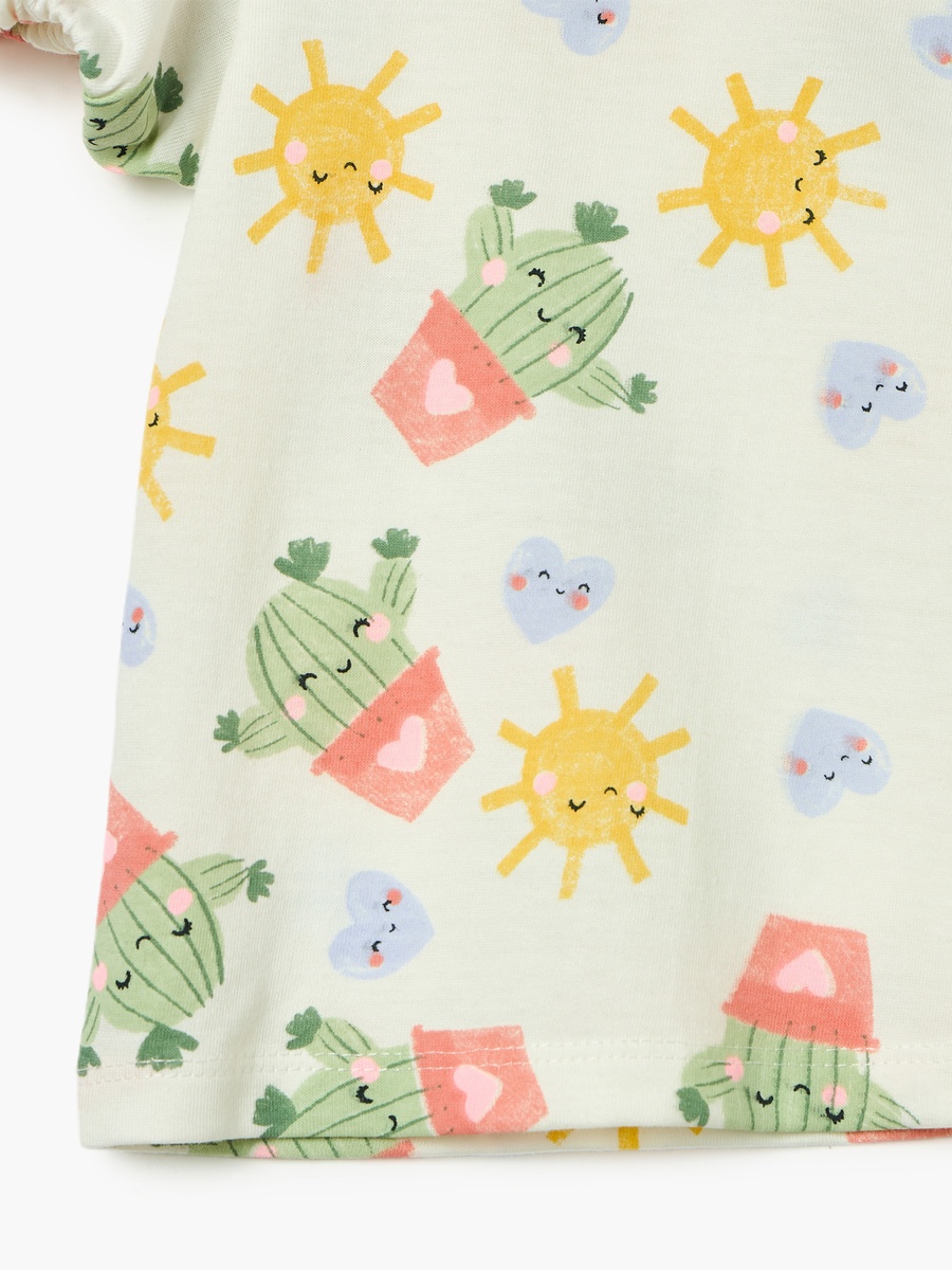 Printed T-Shirt with Short Sleeves