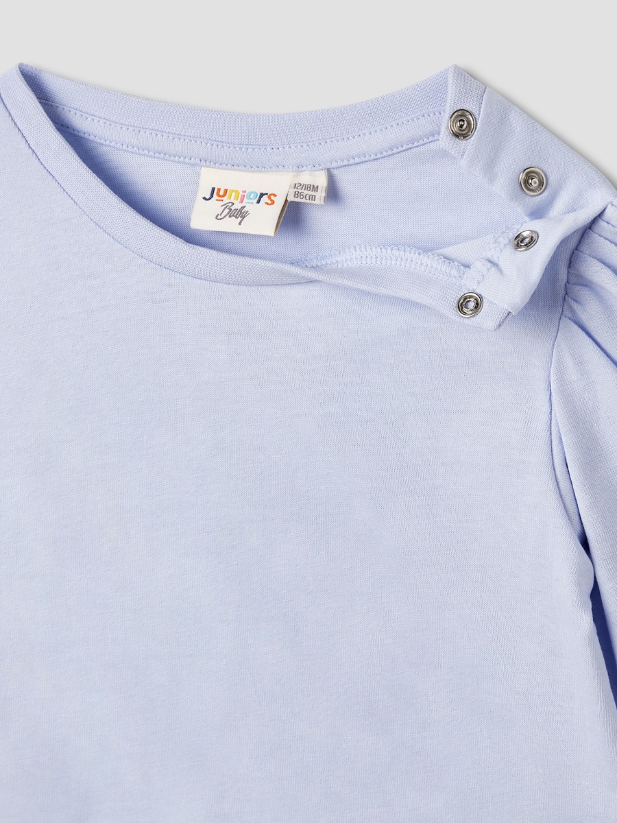 Solid T-Shirt with Long Sleeves