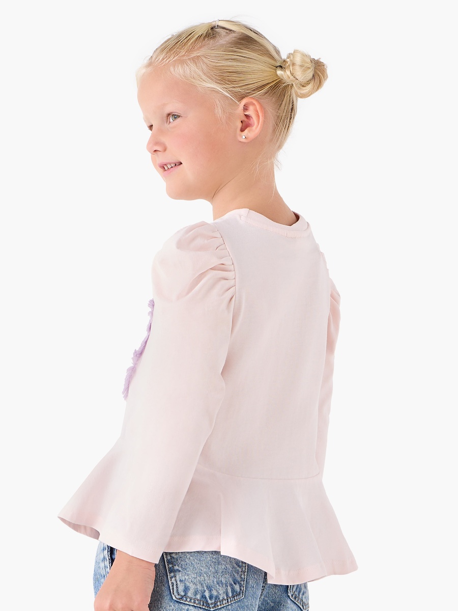 Crew Neck Cotton T-Shirt with Unicorn Print