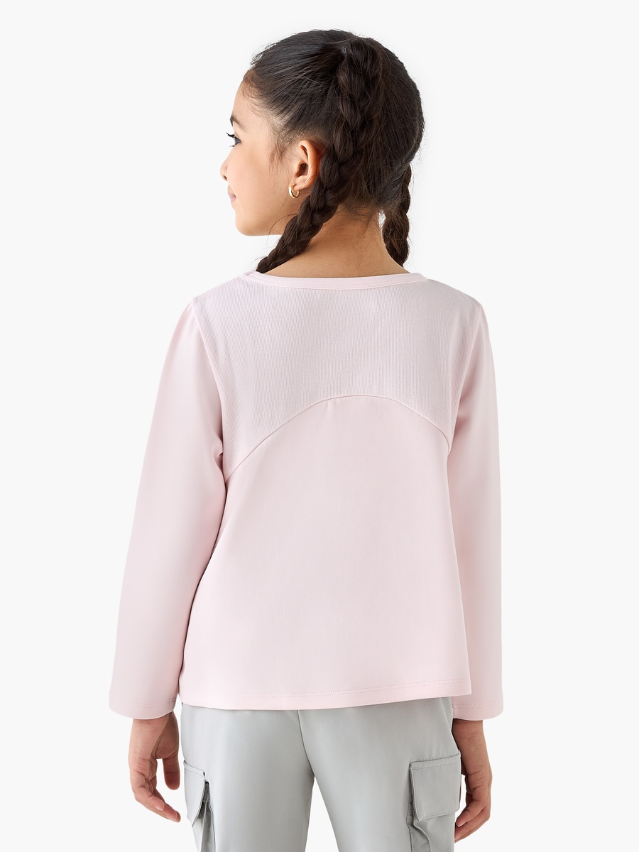 Panelled Long-Sleeved T-Shirt