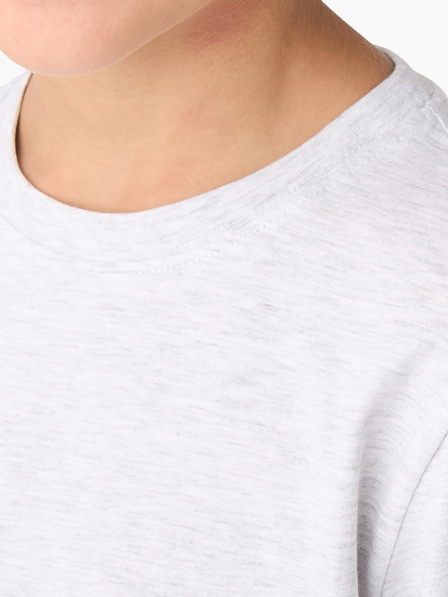Crew Neck Cotton T-Shirt with Long Sleeve - Set of 2