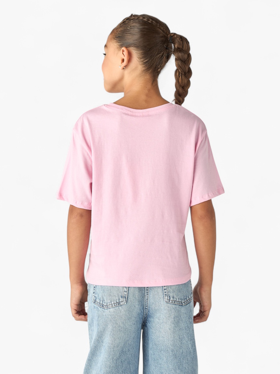 Graphic Print T-Shirt with Short Sleeves
