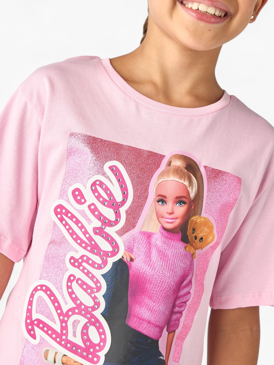 Graphic Print T-Shirt with Short Sleeves
