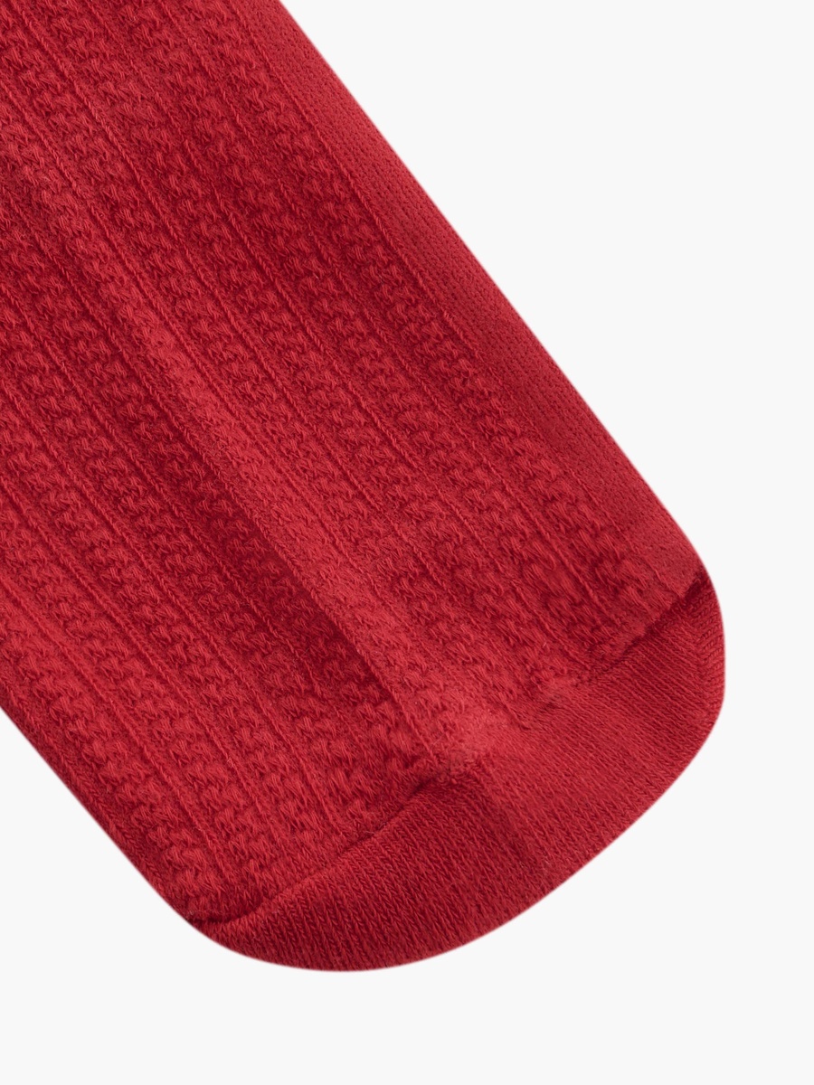 Assorted Ankle Length Socks with Lettuce Hem - Set of 3
