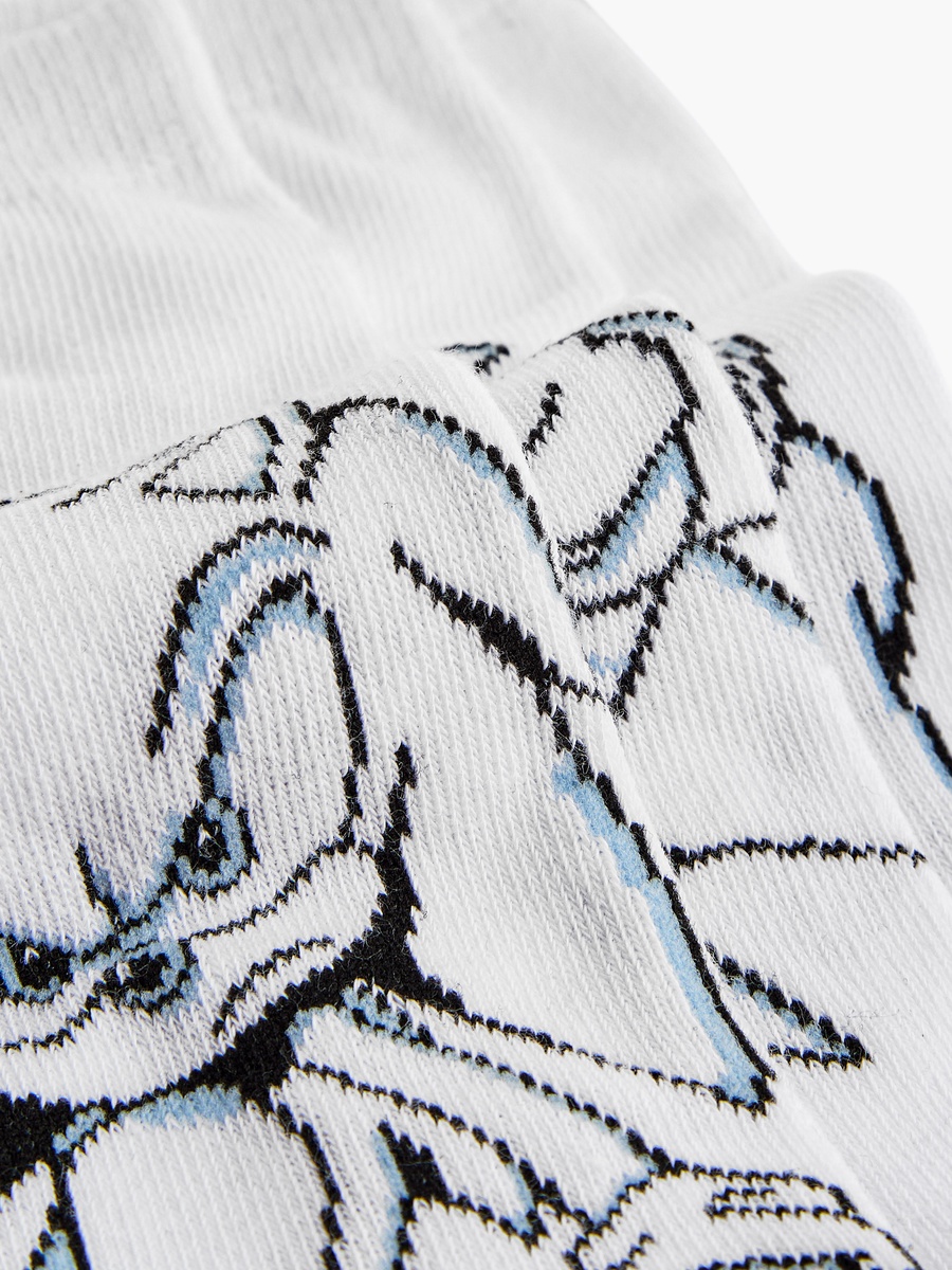 Sonic The Hedgehog Print Ankle Length Socks
