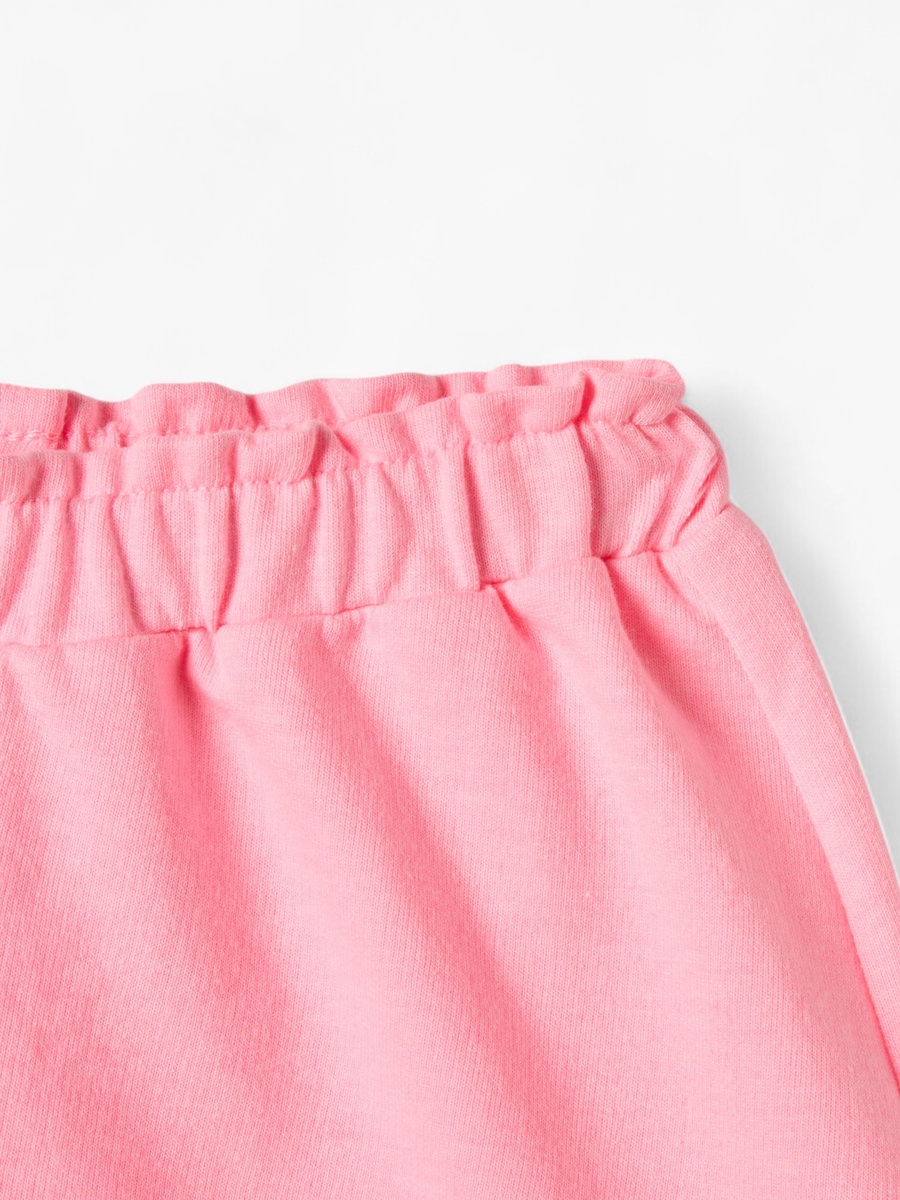 Solid Shorts with Ruffle Hem