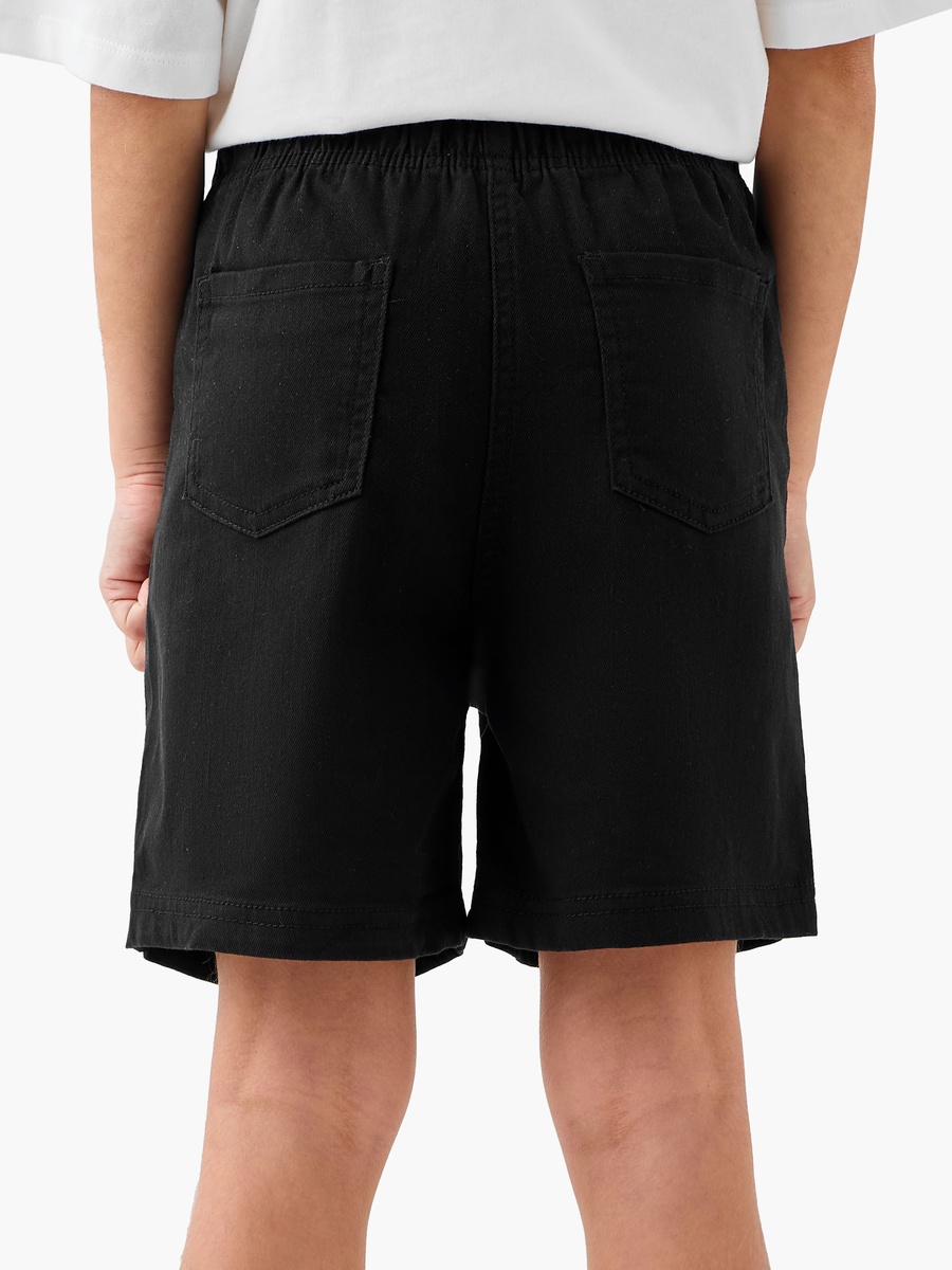 Solid Shorts with Drawstring Closure and Pockets