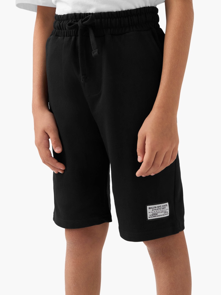 Solid Shorts with Drawstring Closure and Pockets