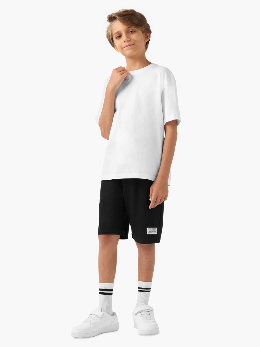 Solid Shorts with Drawstring Closure and Pockets