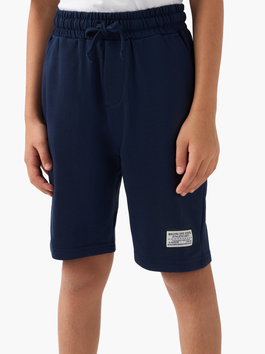 Solid Shorts with Drawstring Closure and Pockets