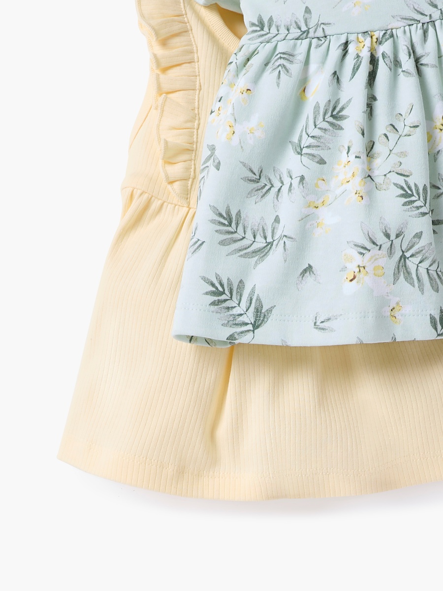 3-Piece A-Line Dress and Headband Set