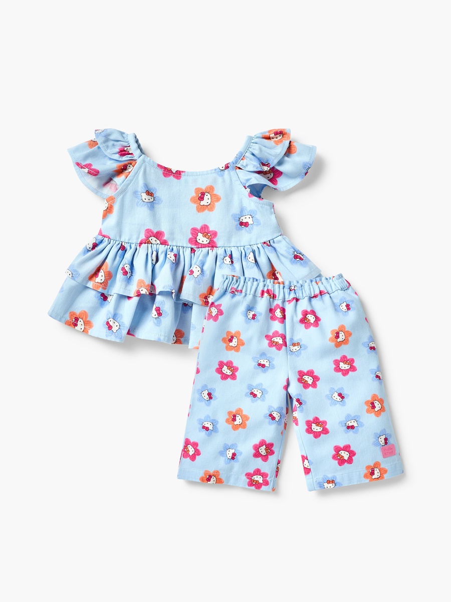 Hello Kitty Print Top and Pants Set
