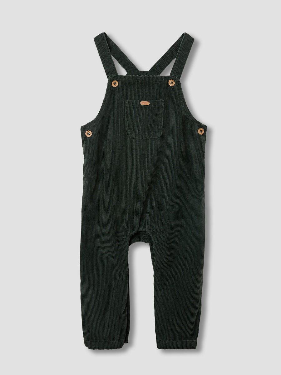 Ribbed Dungaree and T-Shirt Set