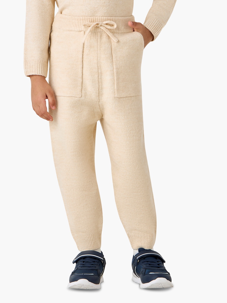 T-Shirt and Joggers Set with Pockets - Polyester - Long Sleeves - Collar